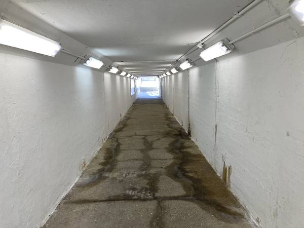 The whitewashed walls of the pedestrian tunnel connecting the Olympia Fields train station with Olympia Fields Country Club will be the canvas for a mural featuring student artwork ahead of the BMW Championship at the golf course in August.